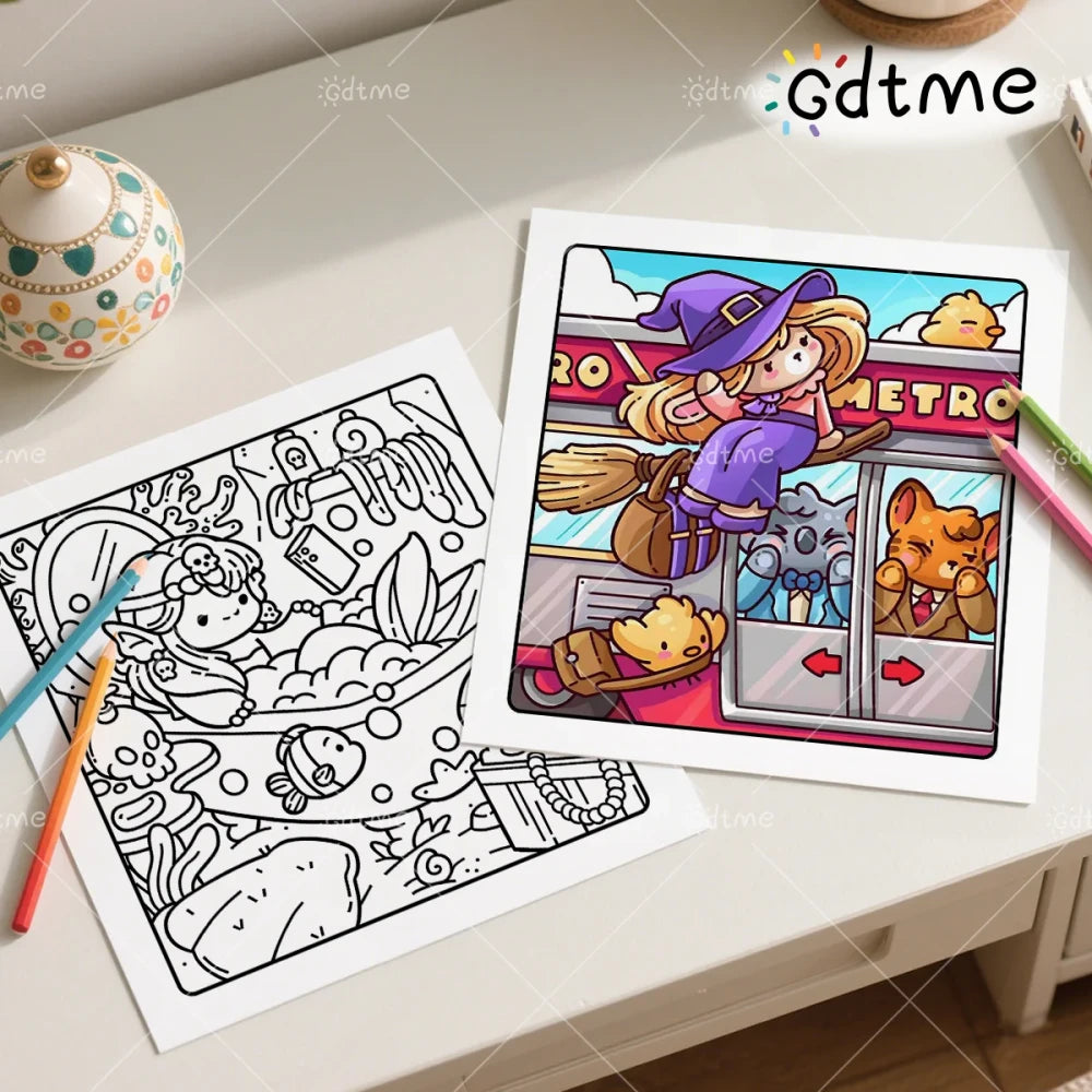 SPOOKY MOMENTS Bold-easy Patterns Coloring Book for Adults Cute Drawing Book Perfect Gift for Party and Birthday