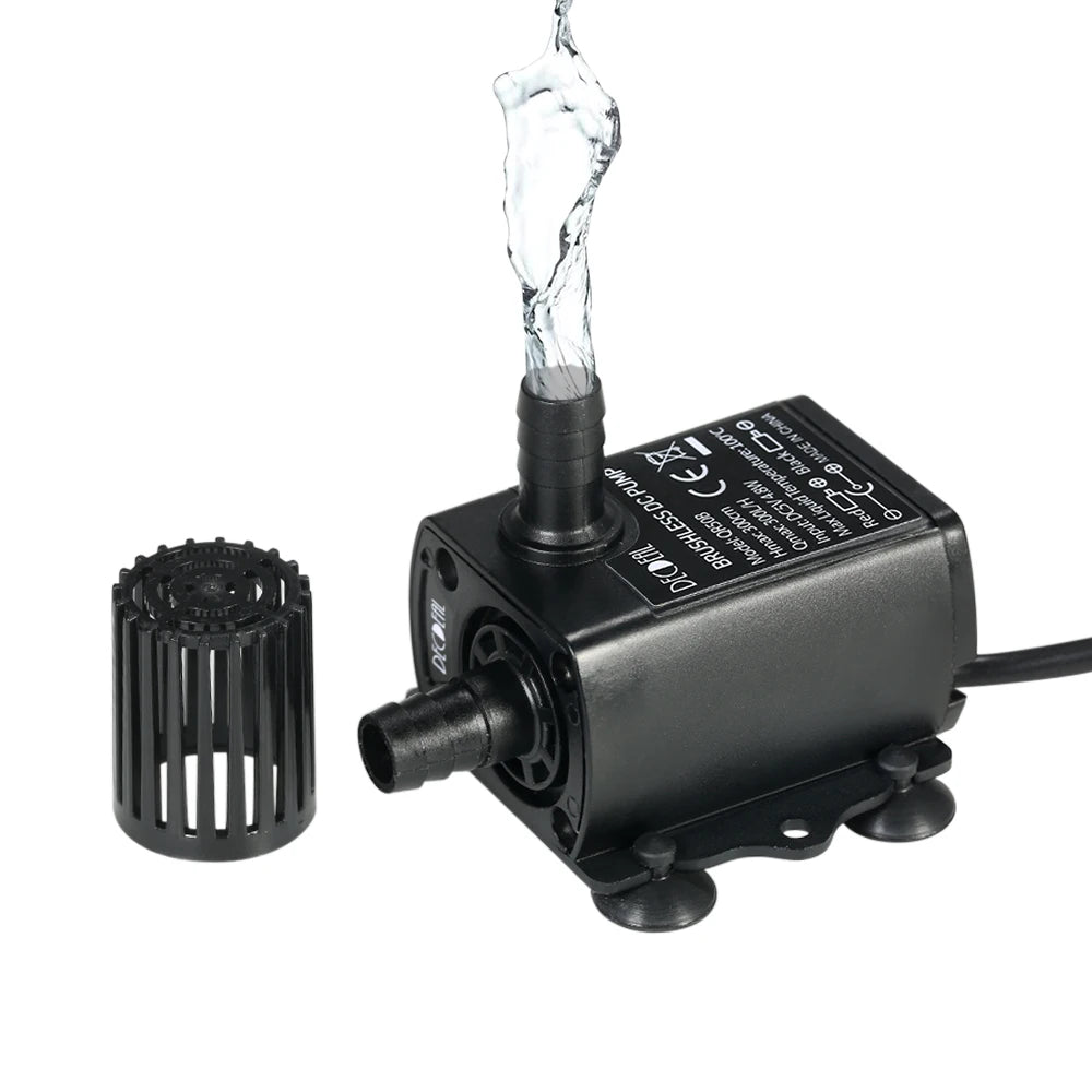 Mini Submersible Brushless Water Pump USB DC5V 300L/H IP68 for Aquarium Fountain Car Cooling Computer Water Circulation System