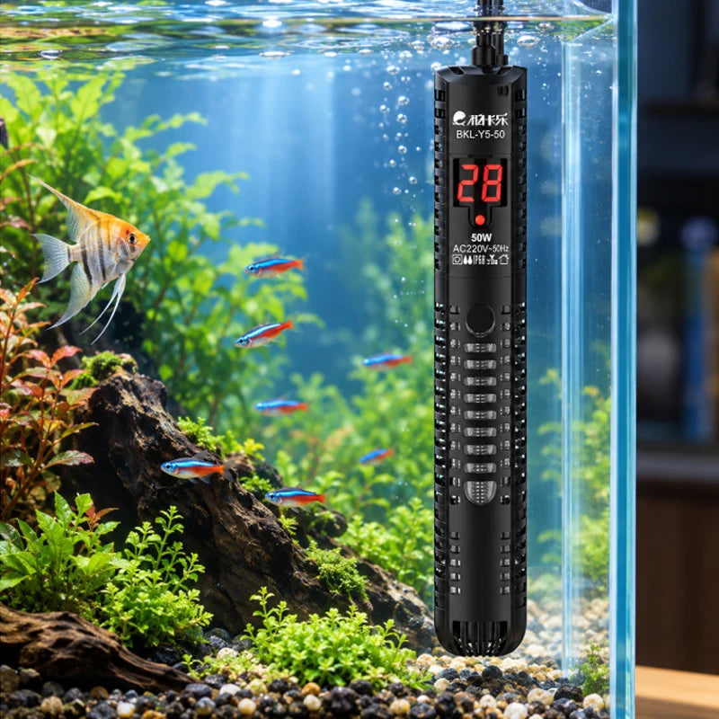 Aquarium Heater, Auto Thermostat Heater, Explosion-Proof Glass Heater, Small Aquarium Digital Display Heater