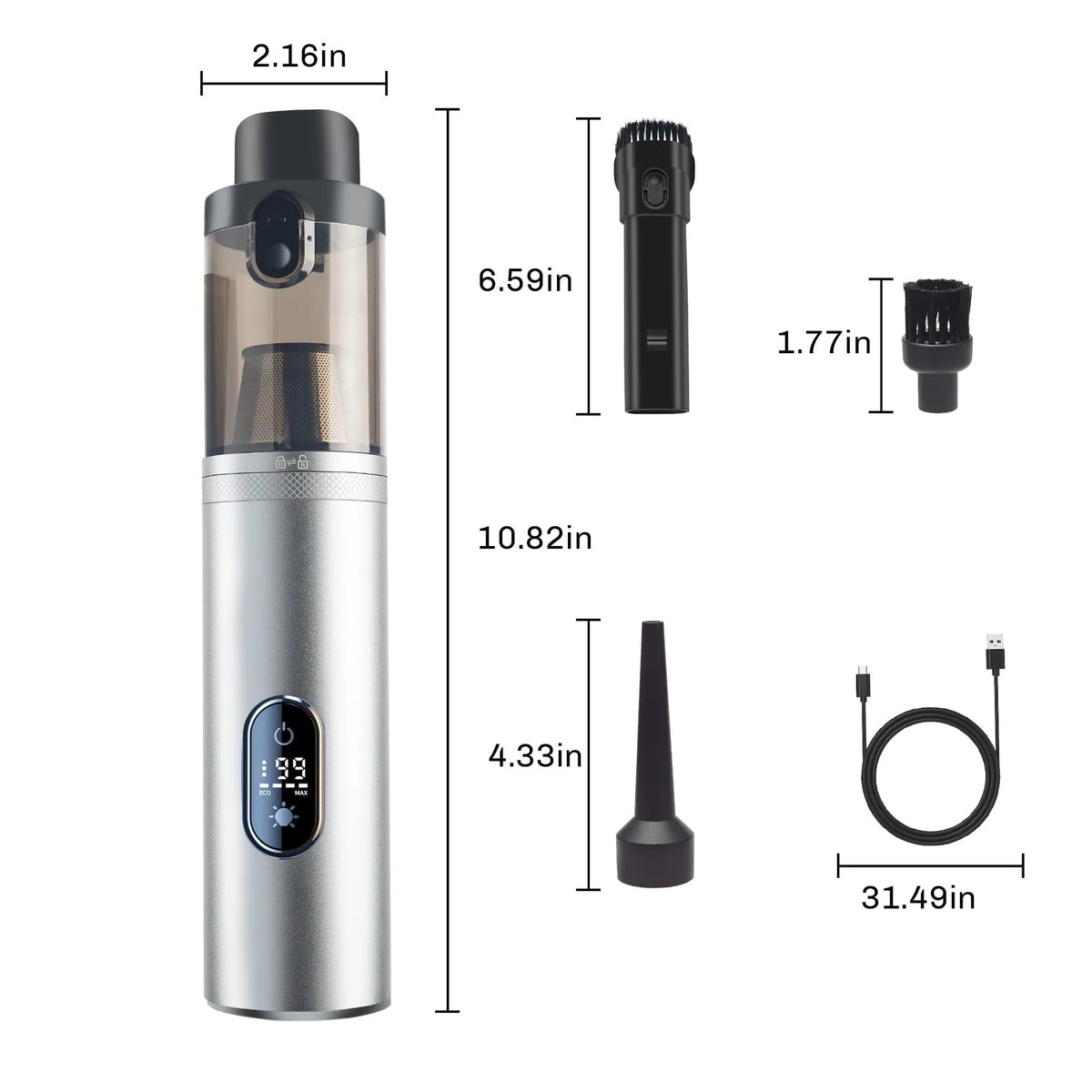 Cordless Handheld Vacuum Cleaner 30000Pa Mini Portable Wireless Cleaner for Home Office & Car Appliance Poweful Cleaning Machine