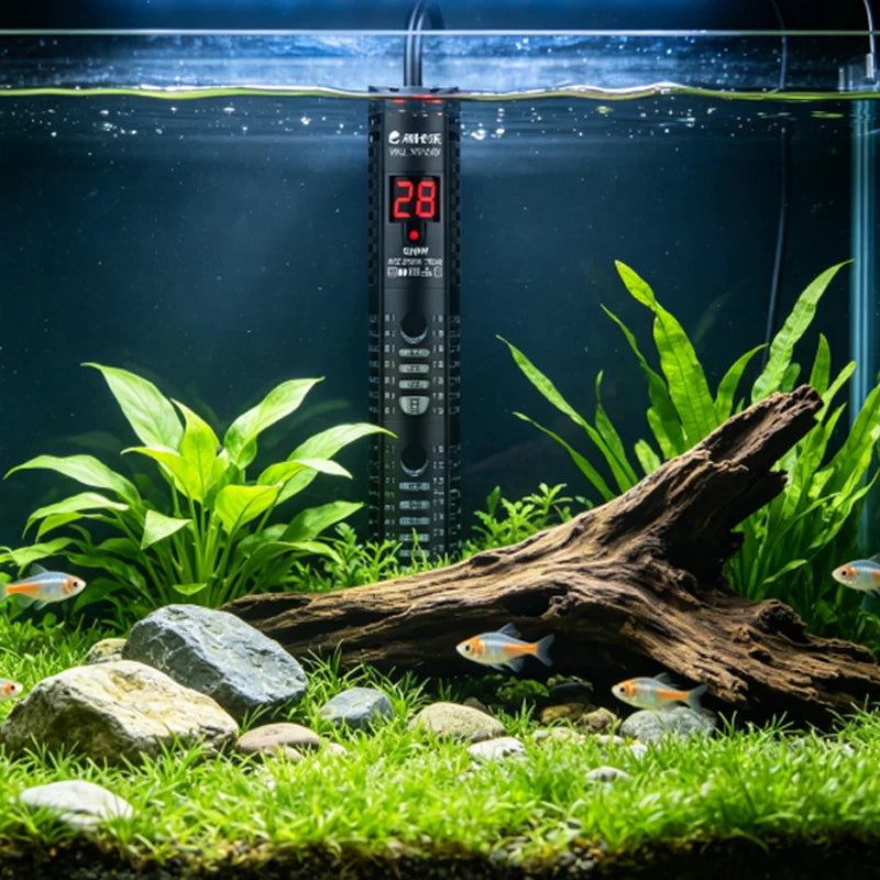 Aquarium Heater, Auto Thermostat Heater, Explosion-Proof Glass Heater, Small Aquarium Digital Display Heater