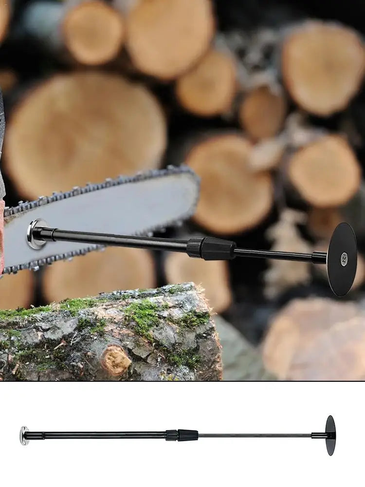 Firewood Measuring Tool Adjustable Magnetic Firewood Measuring Rod with Telescopic Shaft Firewood Gauge Attaches to Chainsaw Bar