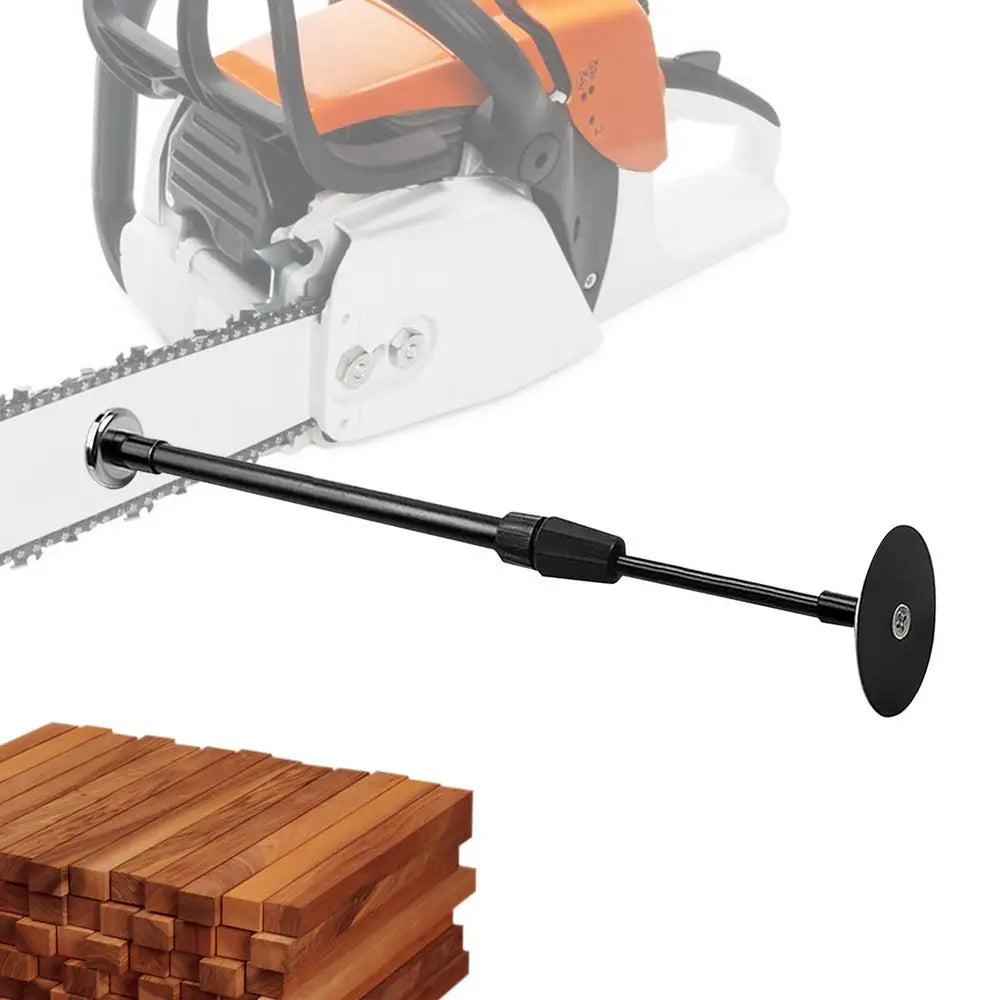Firewood Measuring Tool Adjustable Magnetic Firewood Measuring Rod with Telescopic Shaft Firewood Gauge Attaches to Chainsaw Bar
