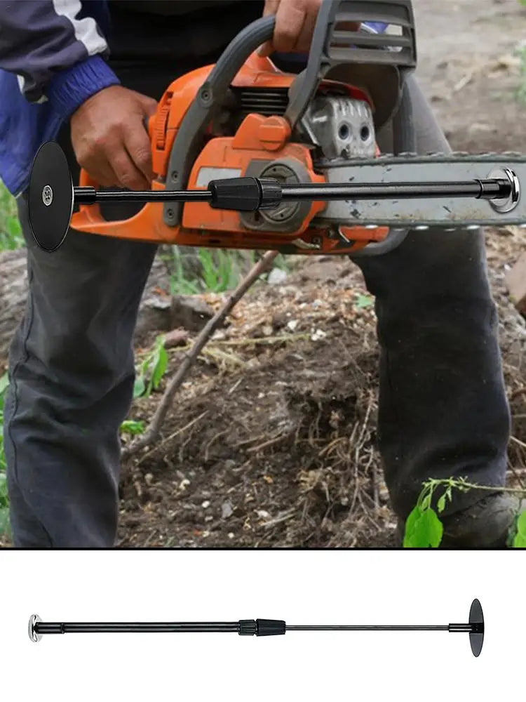 Firewood Measuring Tool Adjustable Magnetic Firewood Measuring Rod with Telescopic Shaft Firewood Gauge Attaches to Chainsaw Bar