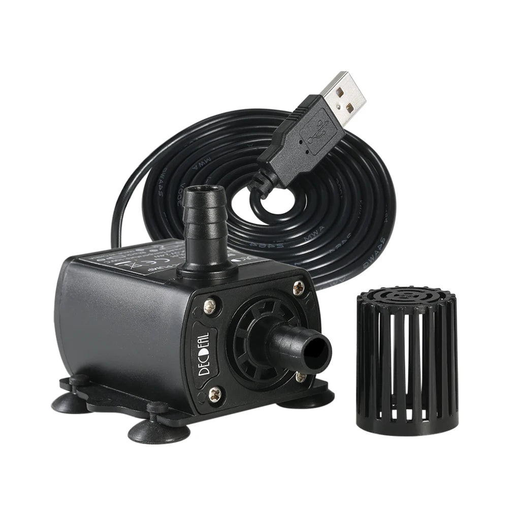Mini Submersible Brushless Water Pump USB DC5V 300L/H IP68 for Aquarium Fountain Car Cooling Computer Water Circulation System