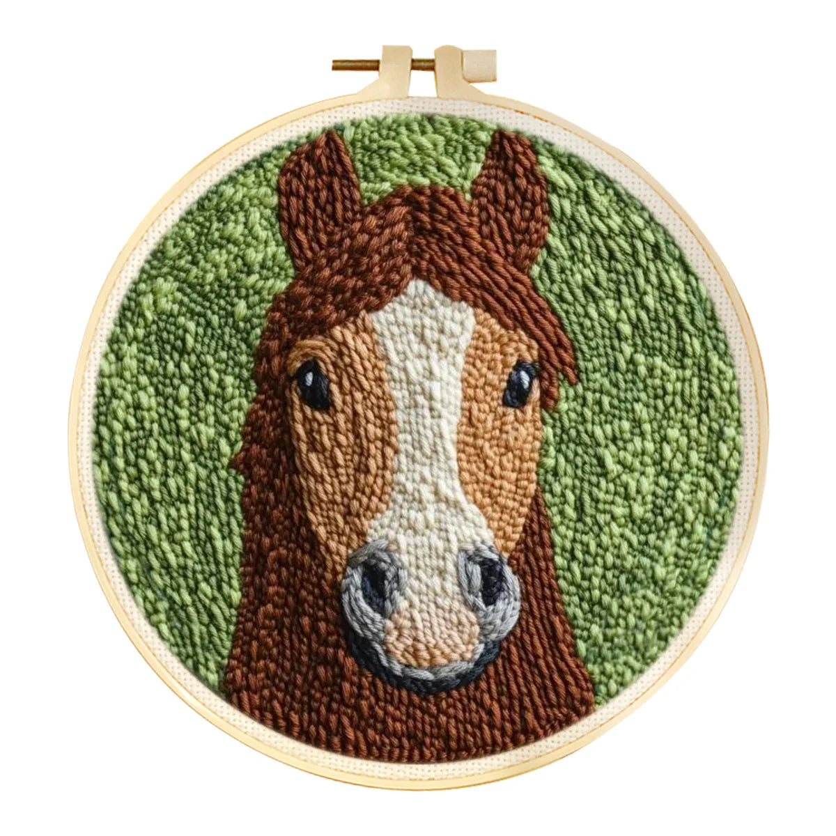 Punch Needle Embroidery Kit for Adults Beginners DIY Embroidery Frame Craft Supplies Rug Tufting Including Yarns Hoop Tools Art