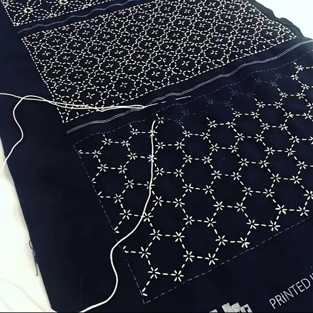 8/9/24/32Pcs Sashiko Embroidery Templates DIY Embroidery Patterns Geometric Line Quilting Template Reusable Sewing Stencils