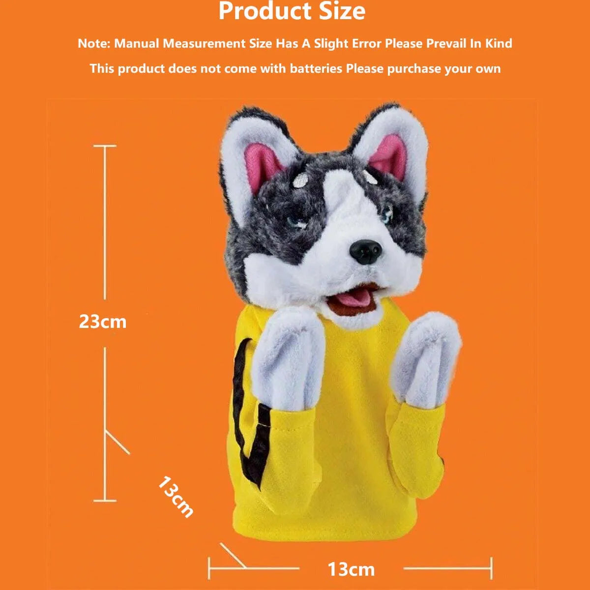 Boxing Interactive Toy Husky Glove Doll Interactive Puppy Plush Toy with Sound Effects Funny Cat Toys for All Cats Dogs and Kids