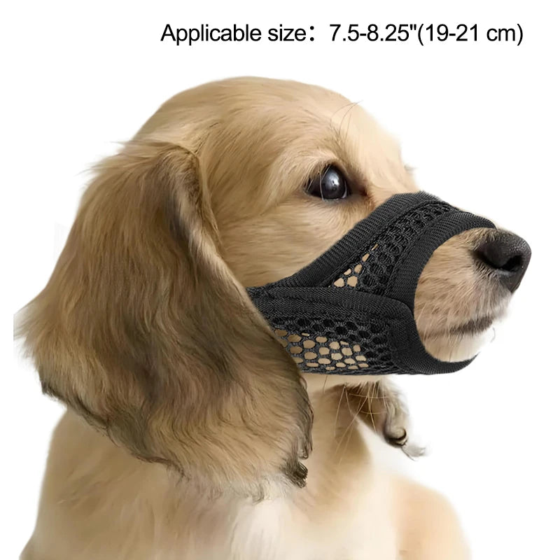 1PC Mesh Muzzle For Short Snout And Small Medium Dogs Anti-Biting, Focus On Brachycephalic Dogs Like Chihuahua Pomeranian