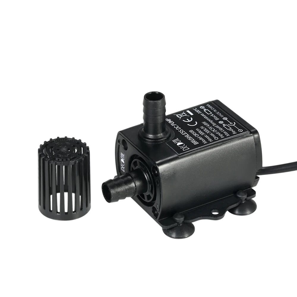 Mini Submersible Brushless Water Pump USB DC5V 300L/H IP68 for Aquarium Fountain Car Cooling Computer Water Circulation System