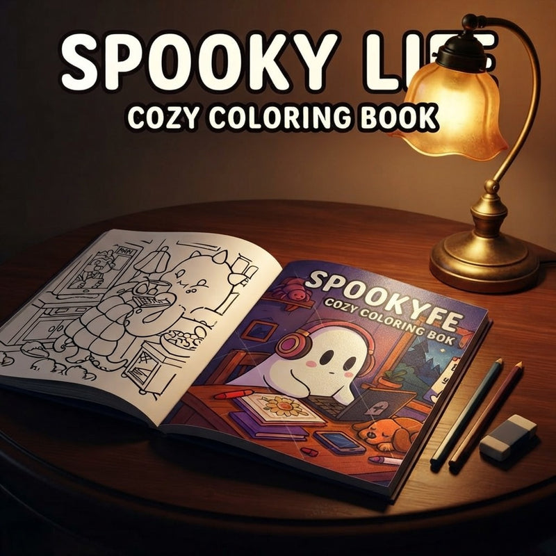 Halloween Spooky Life Coloring Book